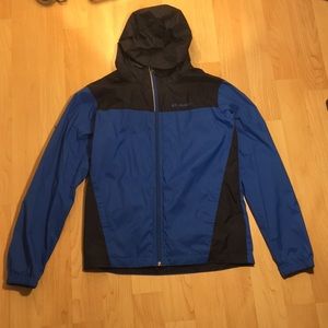 Used Blue Columbia Rain Jacket/Windbreaker